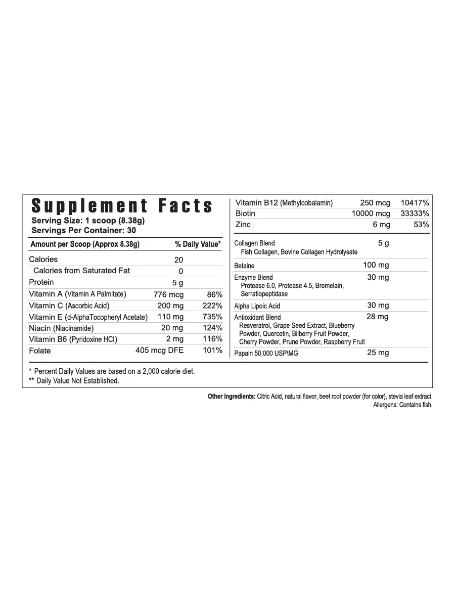 Collagen Peptides Hair, Skin & Nail Support — Youngevity Targeted Nutrition