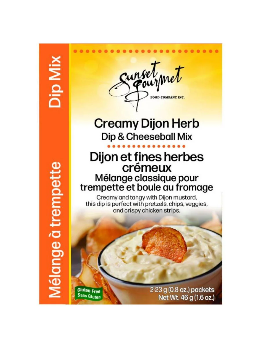 Creamy Dijon Herb Dip & Cheeseball Mix — Sunset Gourmet Sunset Gourmet