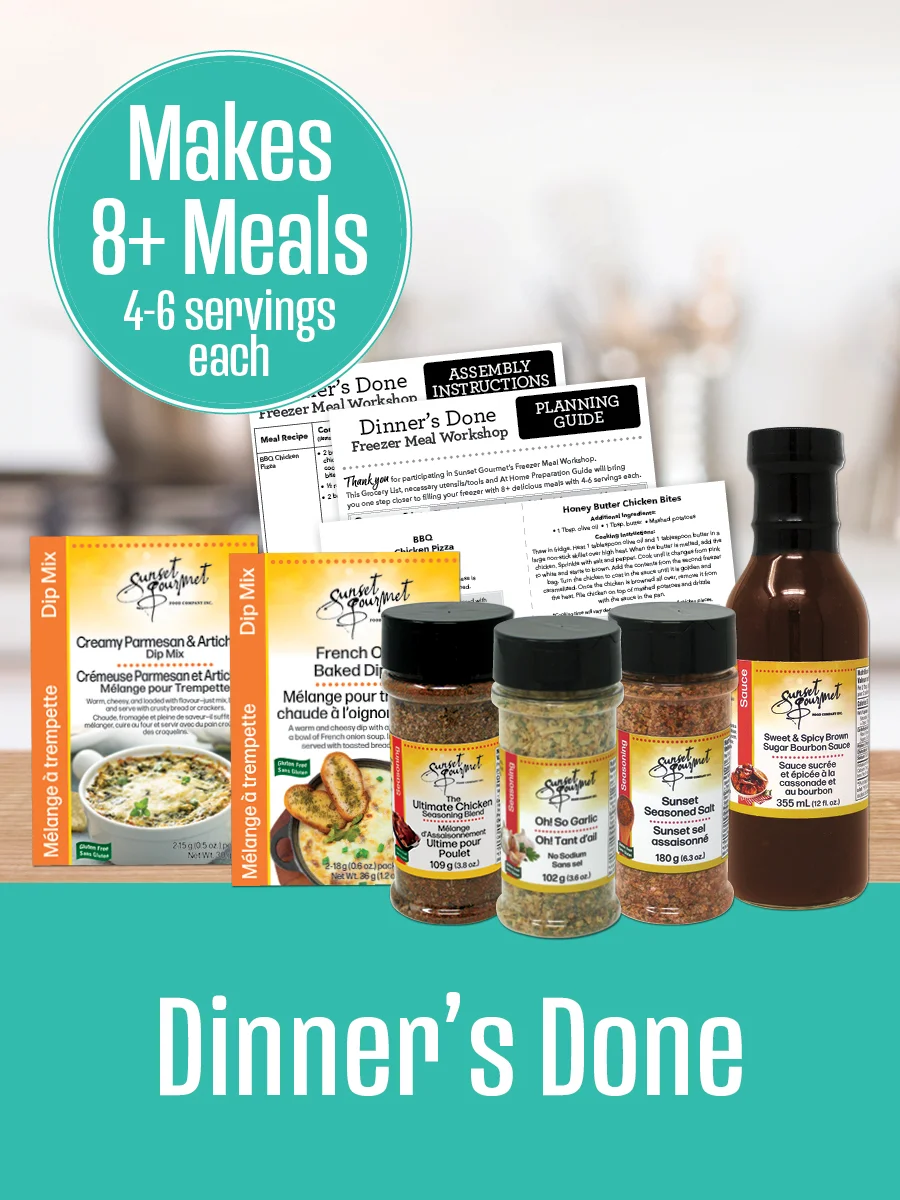 Dinner's Done Freezer Meal Kit - 8+ Meals — Sunset Gourmet Uncategorized