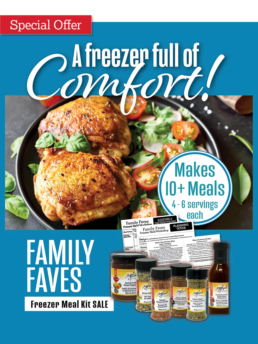 Family Faves Freezer Meal Kit - 10+ Meals — Sunset Gourmet Sunset Gourmet