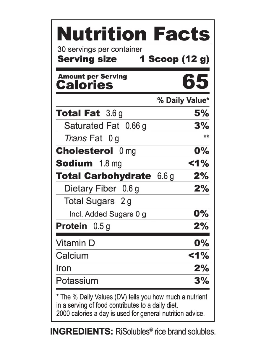 Life Solubles (360 g) Rice Bran — Integris Specials
