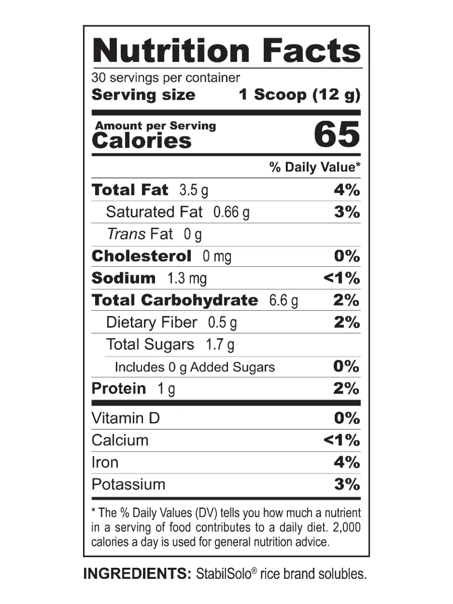Life Solubles (360 g) Rice Bran — Integris Specials