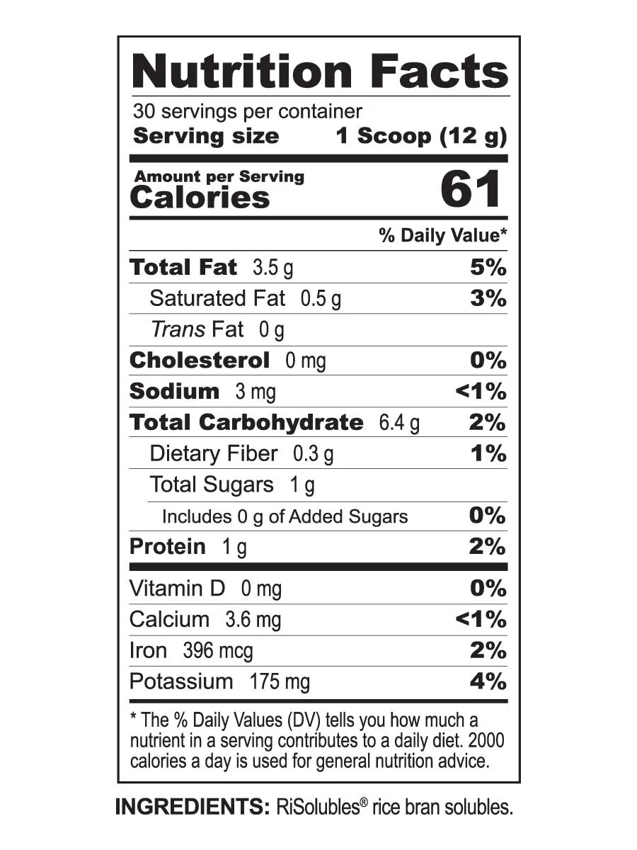 Life Solubles (360 g) Rice Bran — Integris Specials