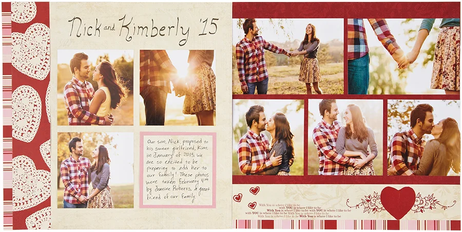 Love Collection by Katie Pertiet Border Strips — Our Memories for Life (OMFL) Photo