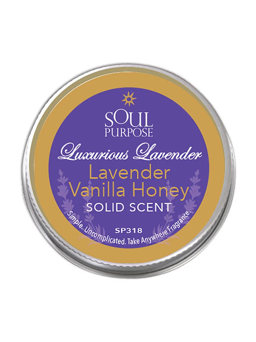 Luxurious Lavender Solid Scent 0.5oz — Soul Purpose Bath & Body