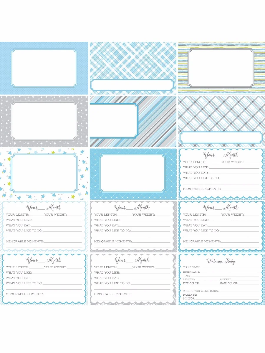 Pocket Baby Bundle Journal Cards by Katie Pertiet- Set 30 — Our Memories for Life (OMFL) Photo