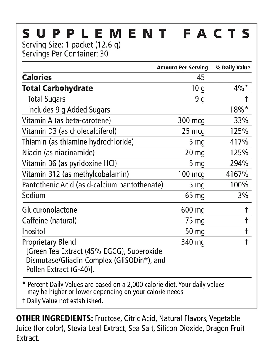 Pollen Burst™ Energy Drink - Dragon Fruit — ProJoba Beverages