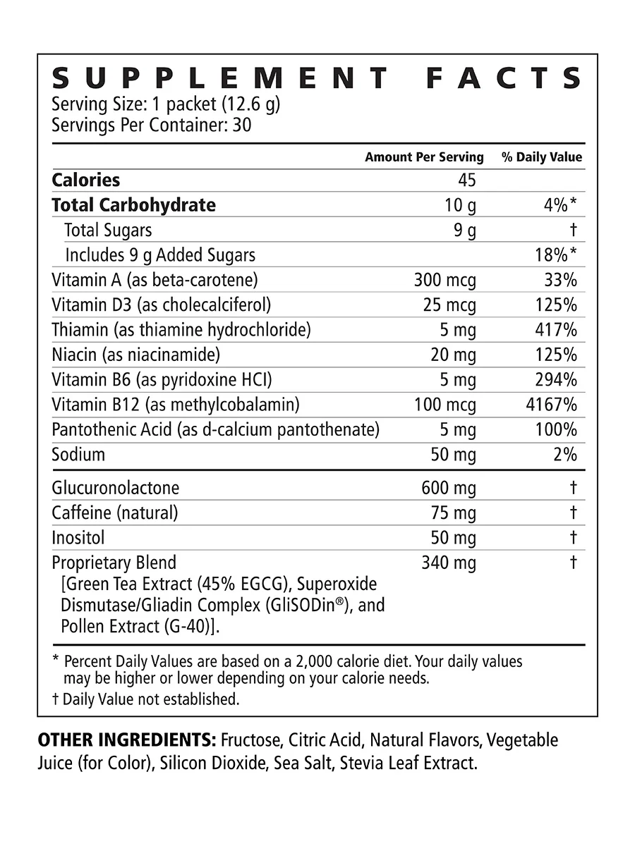 Pollen Burst™ Energy Drink - Strawberry Acai 30 Count Box — ProJoba Beverages