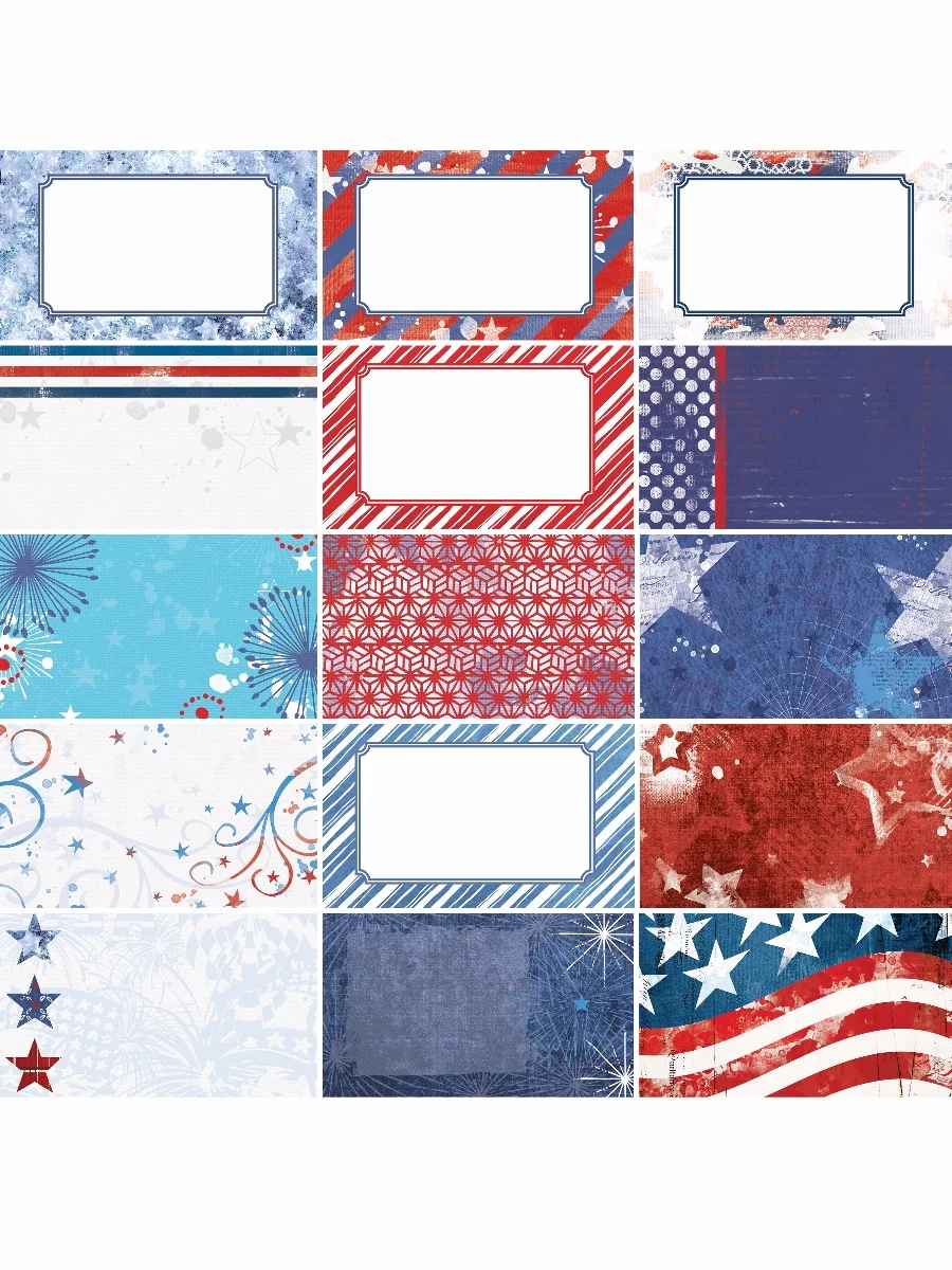 Red, White & Beautiful by Katie Pertiet Journal Cards — Our Memories for Life (OMFL) Photo