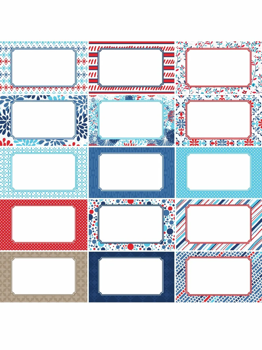 Red, White & Beautiful by Katie Pertiet Journal Cards — Our Memories for Life (OMFL) Photo