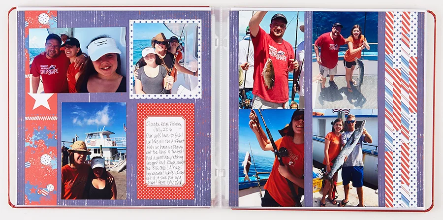 Red, White & Beautiful by Katie Pertiet Journal Cards — Our Memories for Life (OMFL) Photo