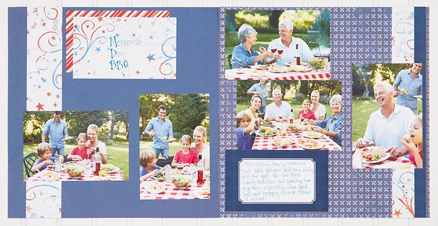 Red, White & Beautiful by Katie Pertiet Journal Cards — Our Memories for Life (OMFL) Photo