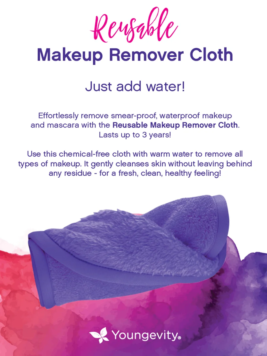 Reusable Makeup Remover Cloth — Youngevity Tools & Accessories