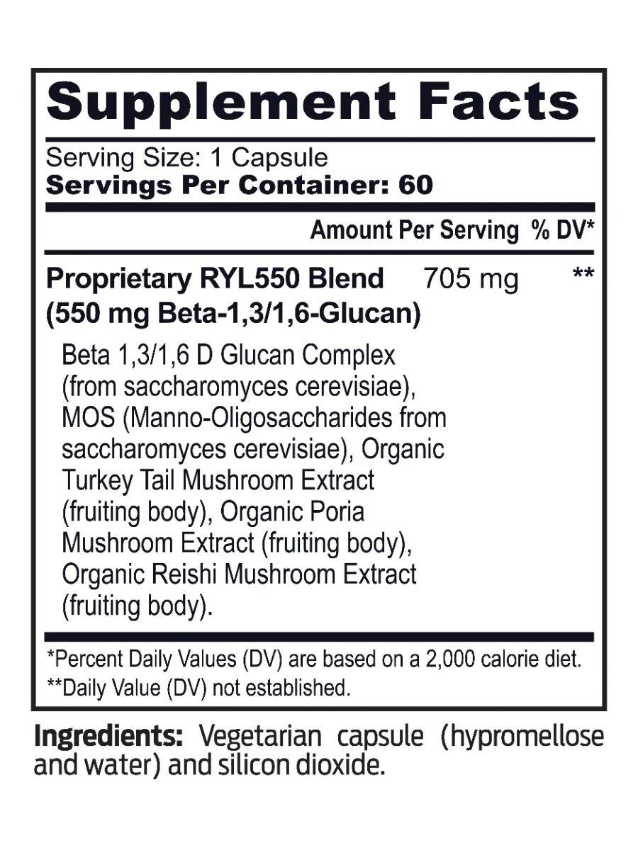 RYL BETA550 (Beta-1, 3/1, 6-Glucan) — Youngevity Targeted Nutrition