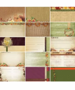 Thanksgiving Bountiful Blessings Journal/Mounting Cards — Our Memories for Life (OMFL) Photo