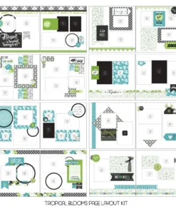 Tropical Bloom Page Layout Kit — Anthology Photo