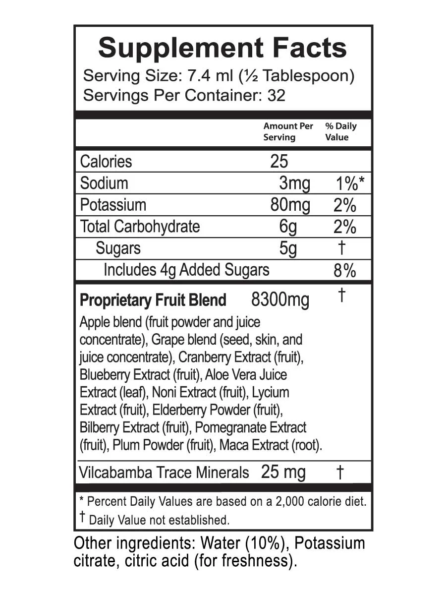 ViaViente Whole Food Puree 2 Pack (2-8oz Bottles) — ViaViente Healthy Longevity
