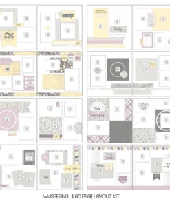 Whispering Lilac Page Layout Kit — Anthology Photo